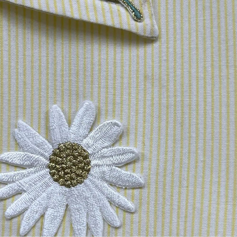 Get Lucky U.S.A. Large stripes Embroidered Button down Shirt - Image 13