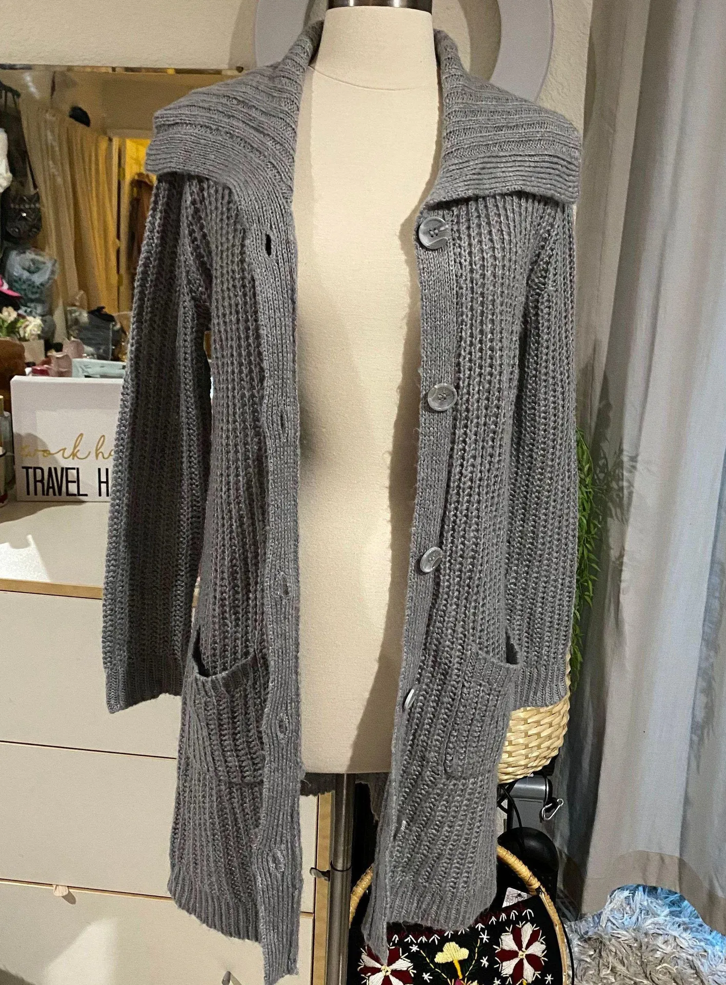 Knit Button Up Cardigan - Image 5