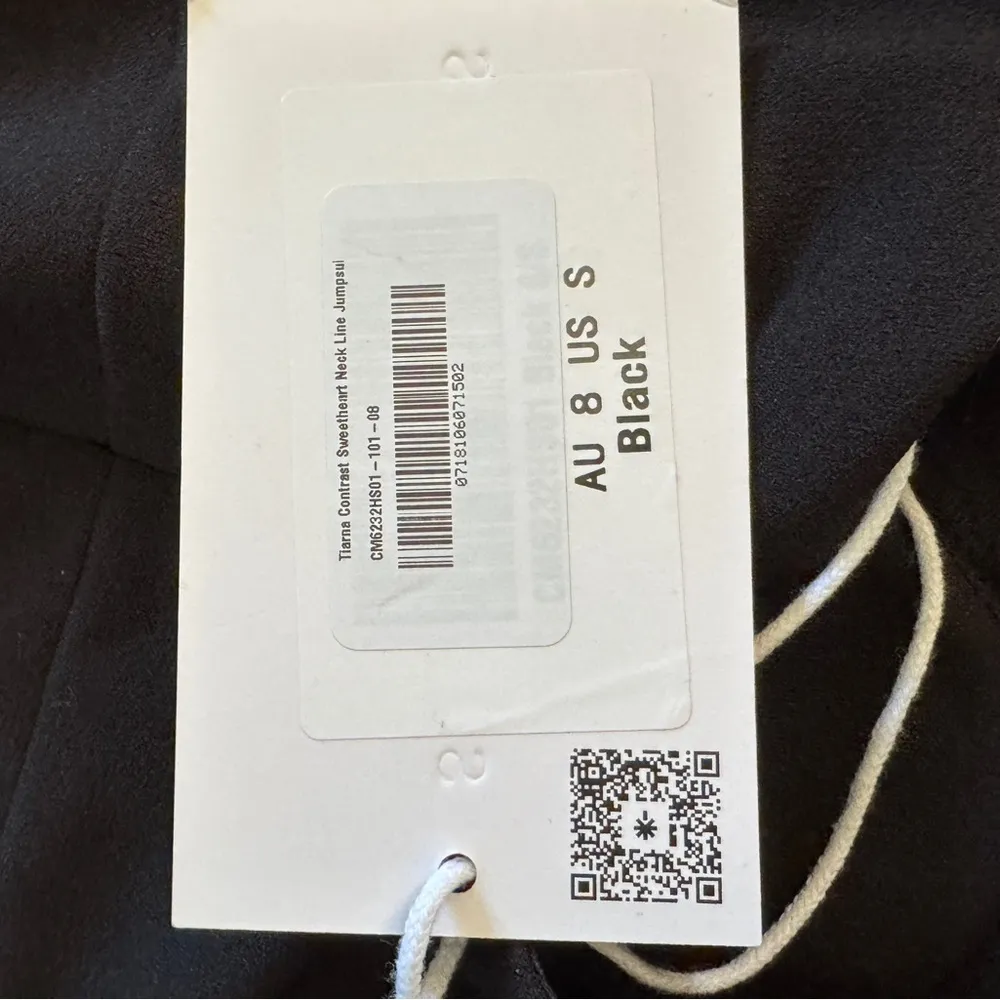 SHOWPO TIARNA CONTRAST SWEETHEART NECK LINE JUMPSUIT IN BLACK nwt S Size undefined - Image 5