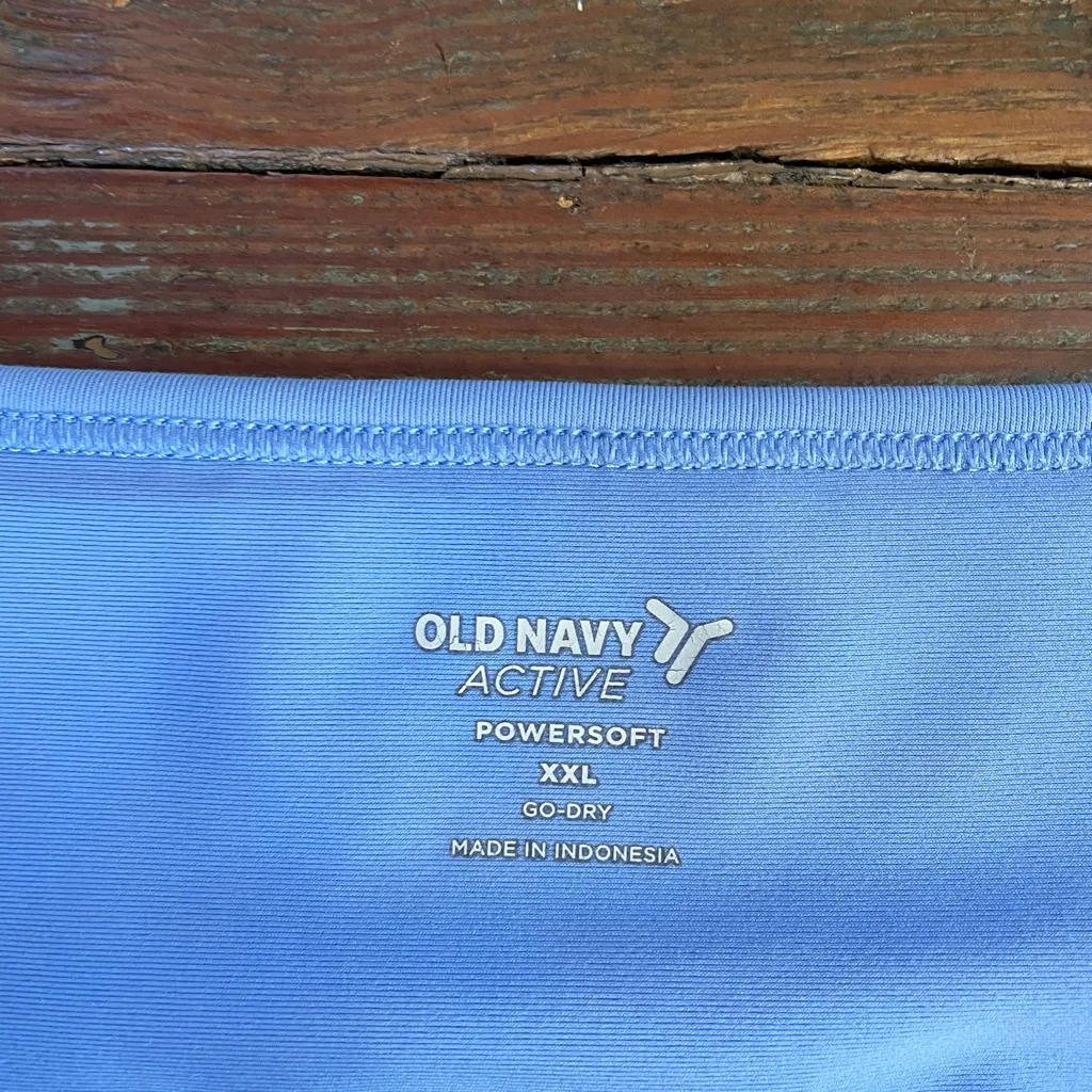Old Navy Powersoft Cami Periwinkle Dress Shelf Bra & Shorts - Sz XXL 💚🎀 - Image 11