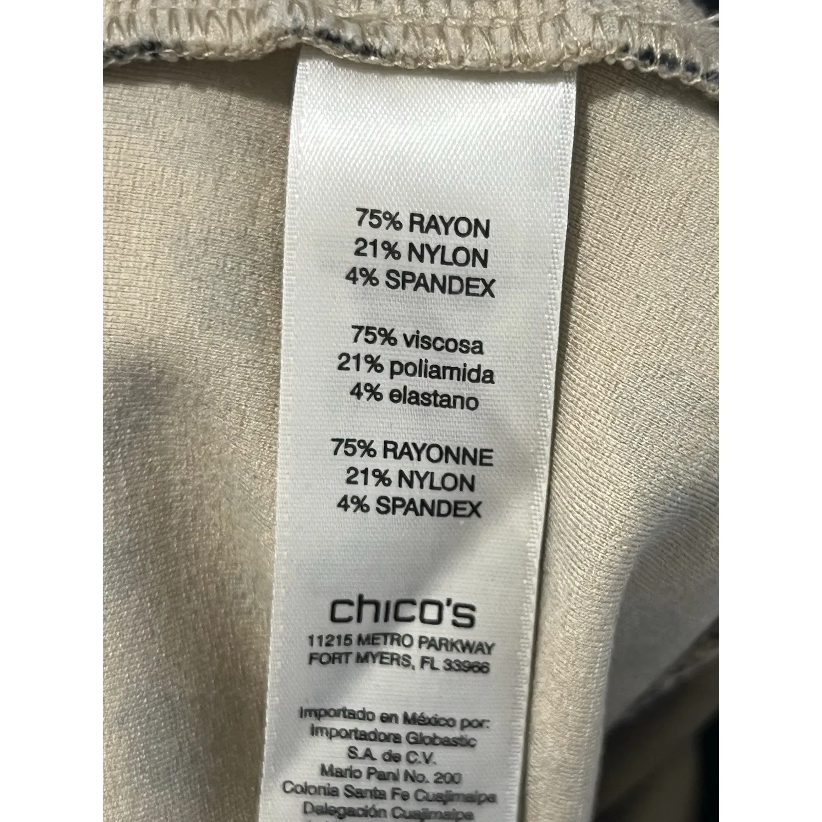 Chico's Women's Animal Print Leopard Ankle Pants Pull Knit Plus Size 0 (14/16) - Image 4