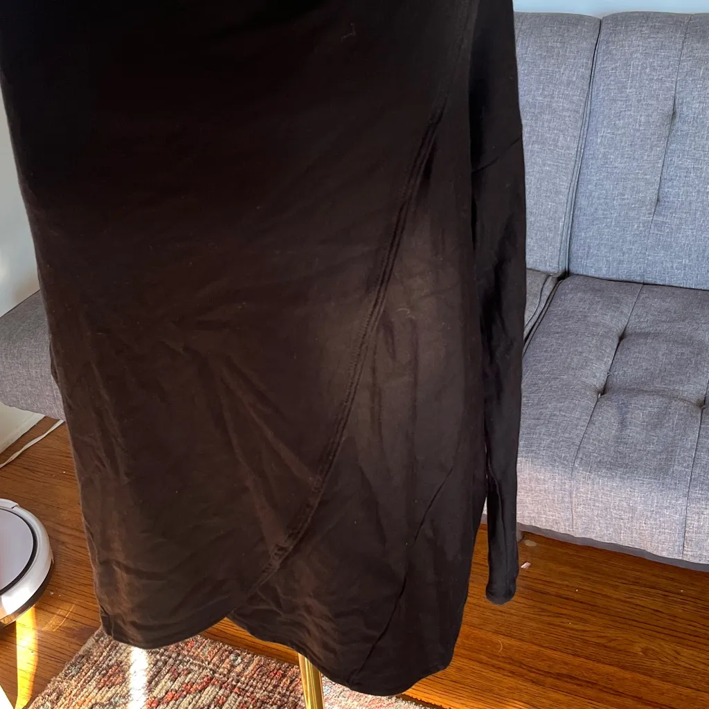 J.J. Winks Black Long Sleeve "Sweater Weather" Women's Top Size Small - Image 2