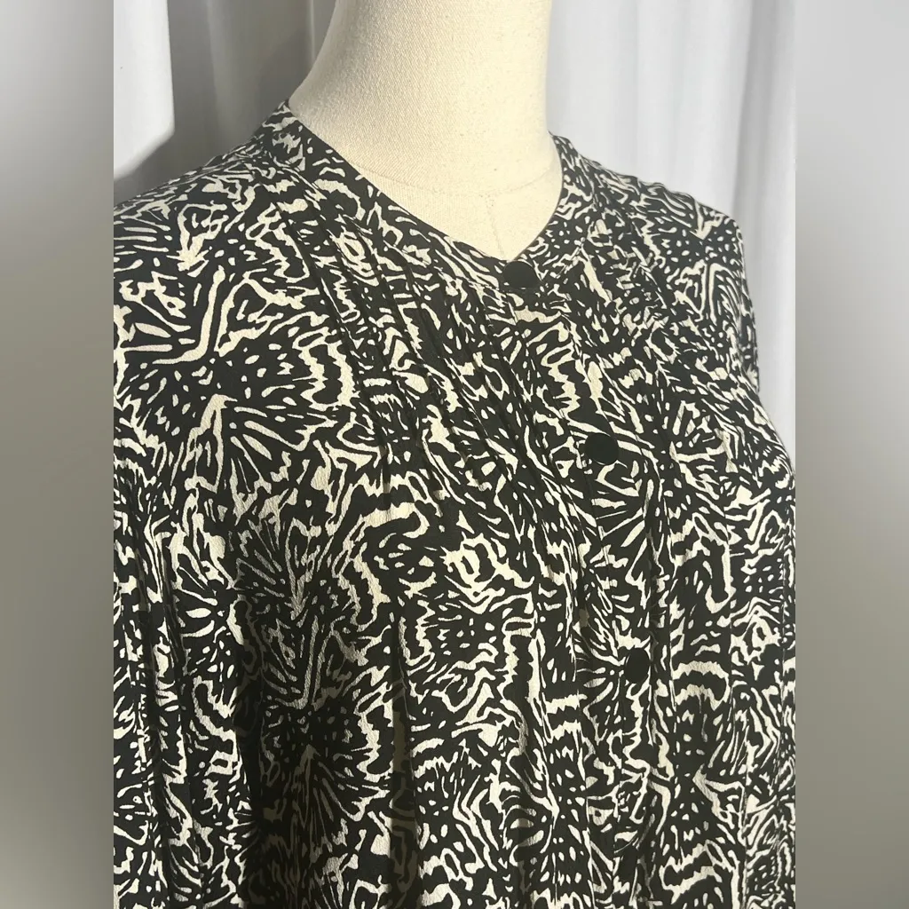 Ba&sh Lio Abstract Pintucked Blouse | 2 M - Image 7