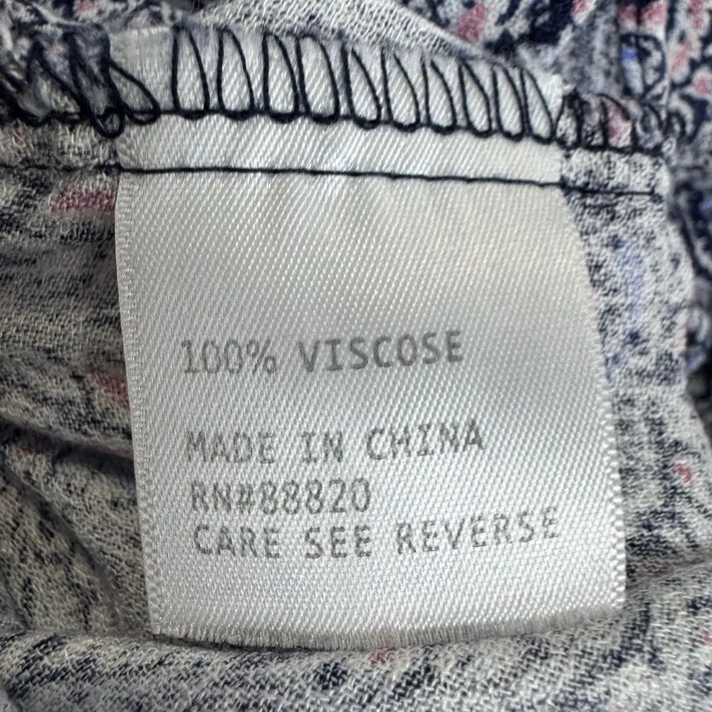 Cynthia Rowley Womens Flared Sleeve Paisley Floral Top 3X Festival Boho Hippie - Image 7