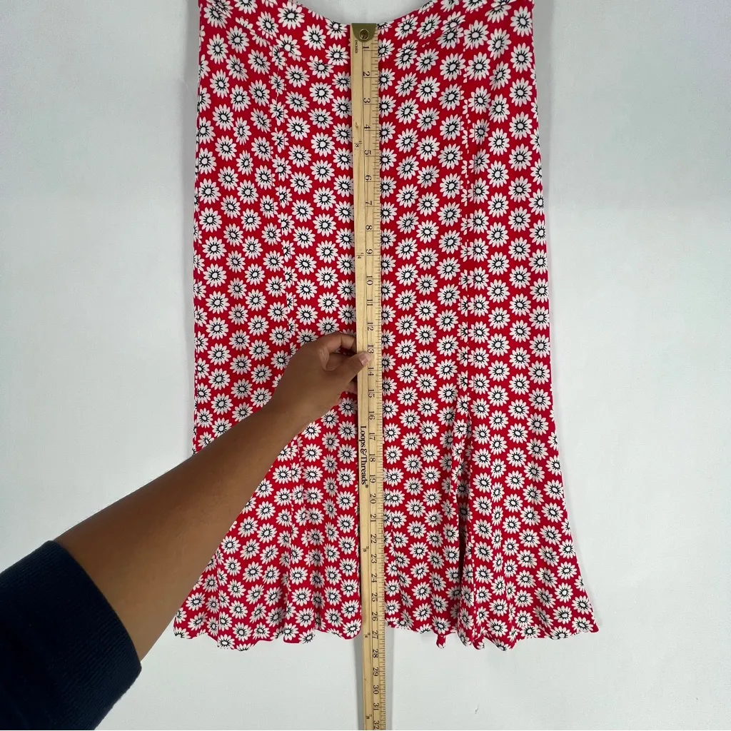 Tory‎ Burch Jada Floral Print Floral Godet Pleated A-Line Skirt Size XS - Image 9