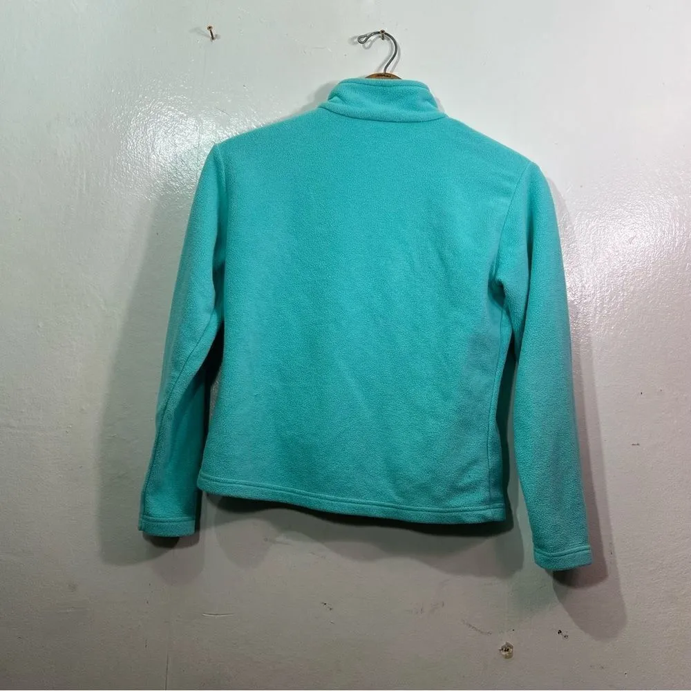 Marks‎ & spencer women’s small, full zip fleece jacket Blue - Image 3