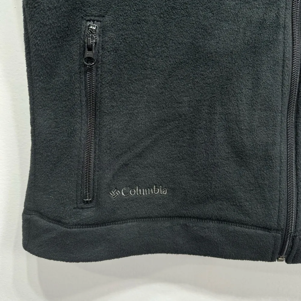 Black Fleece Zip Front Vest Zipper Pockets Women’s Size Extra Large - Image 5