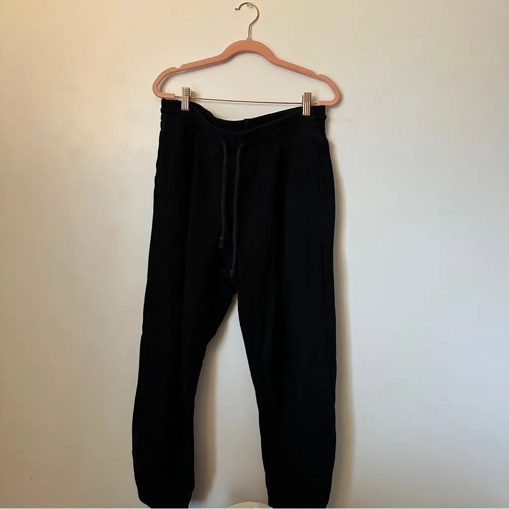 Aritzia cozy fleece black sweatpants - Image 4