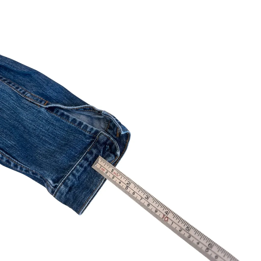 Lucky Brand Vintage Denim Jacket Small–One Sleeve Button Missing-Extras Attached - Image 9