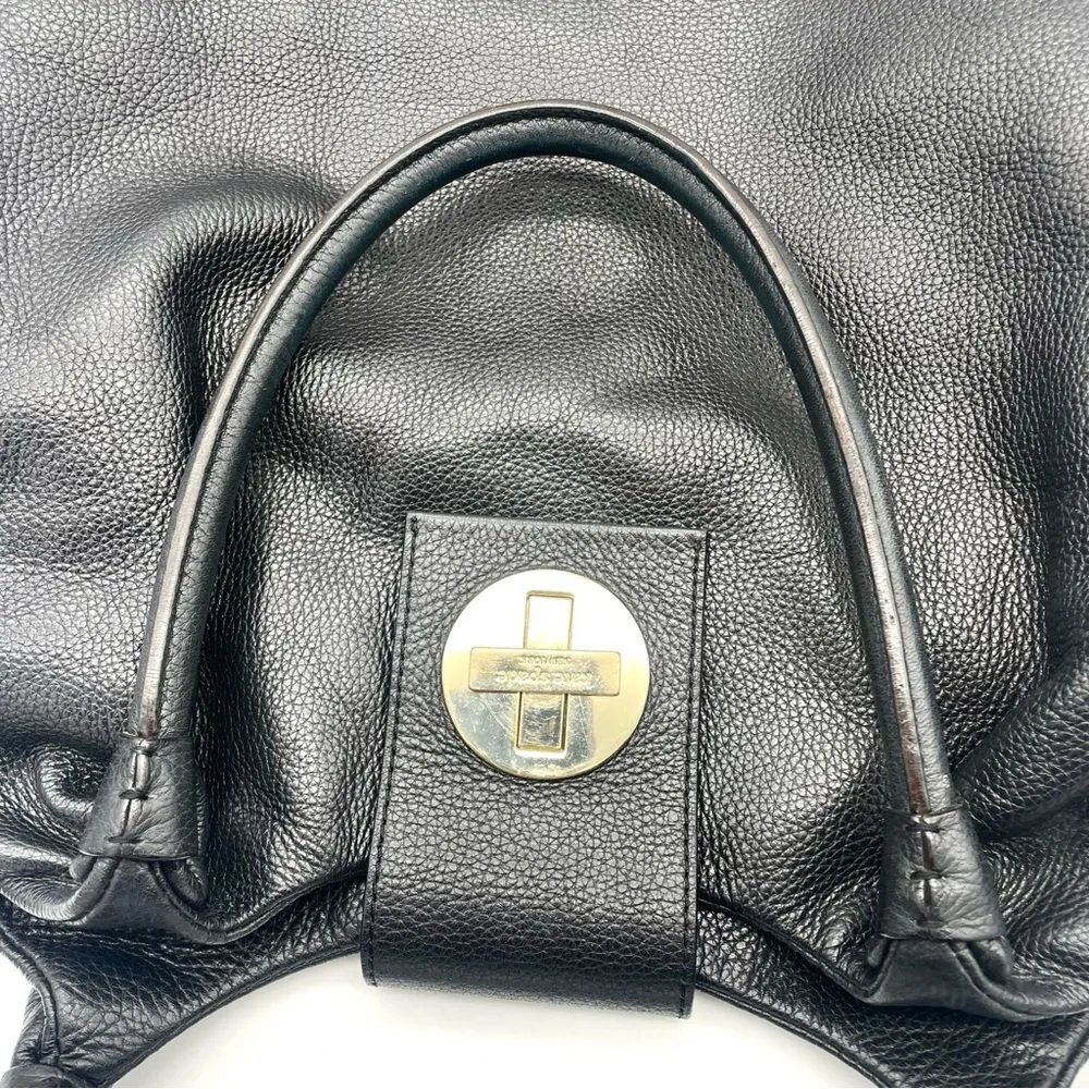 Kate Spade Bag Bexley Stevie Pebbled Black Leather Handbag Medium Slouchy Tote - Image 9