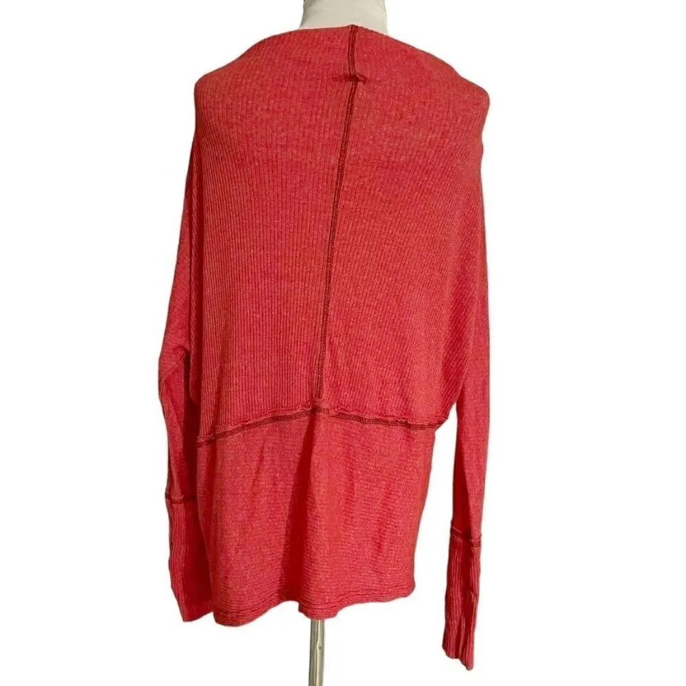 We the Free Size XS  Top Shirt Waffle Knit Thermal Long Sleeve - Image 3