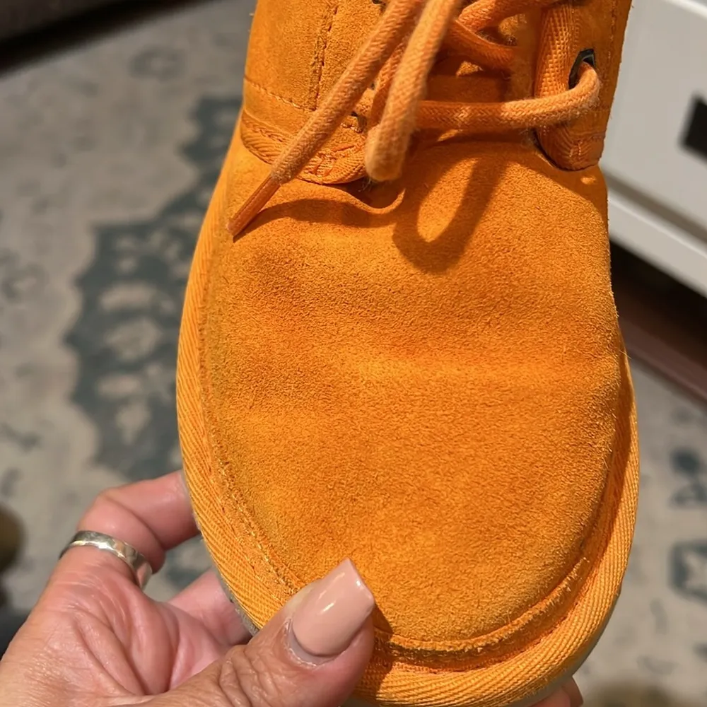 UGG NEUMEL  ANKLE BOOTS SUEDE COLIFORNIA POPPY WOMEN 5 orange - Image 13