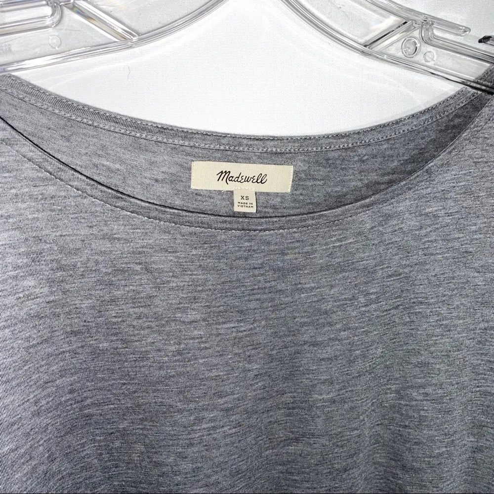 Madewell Light Gray Long Sleeve Shirt XS - Image 4