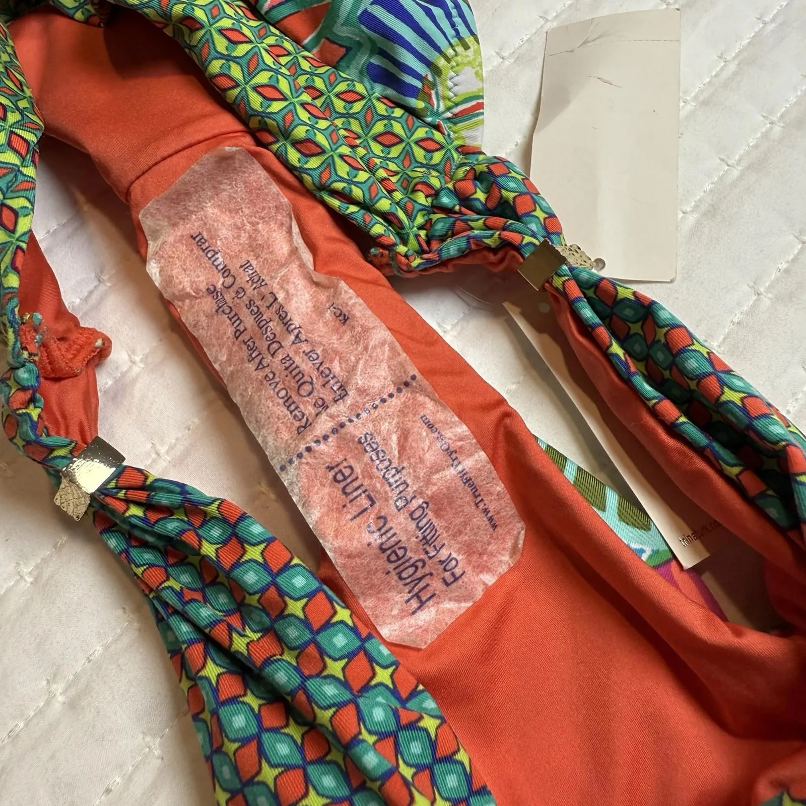 Trina Turk Zanzibar Banded Bikini Bottom Sz 4 NWT $76 Multi Color Boho - Image 8