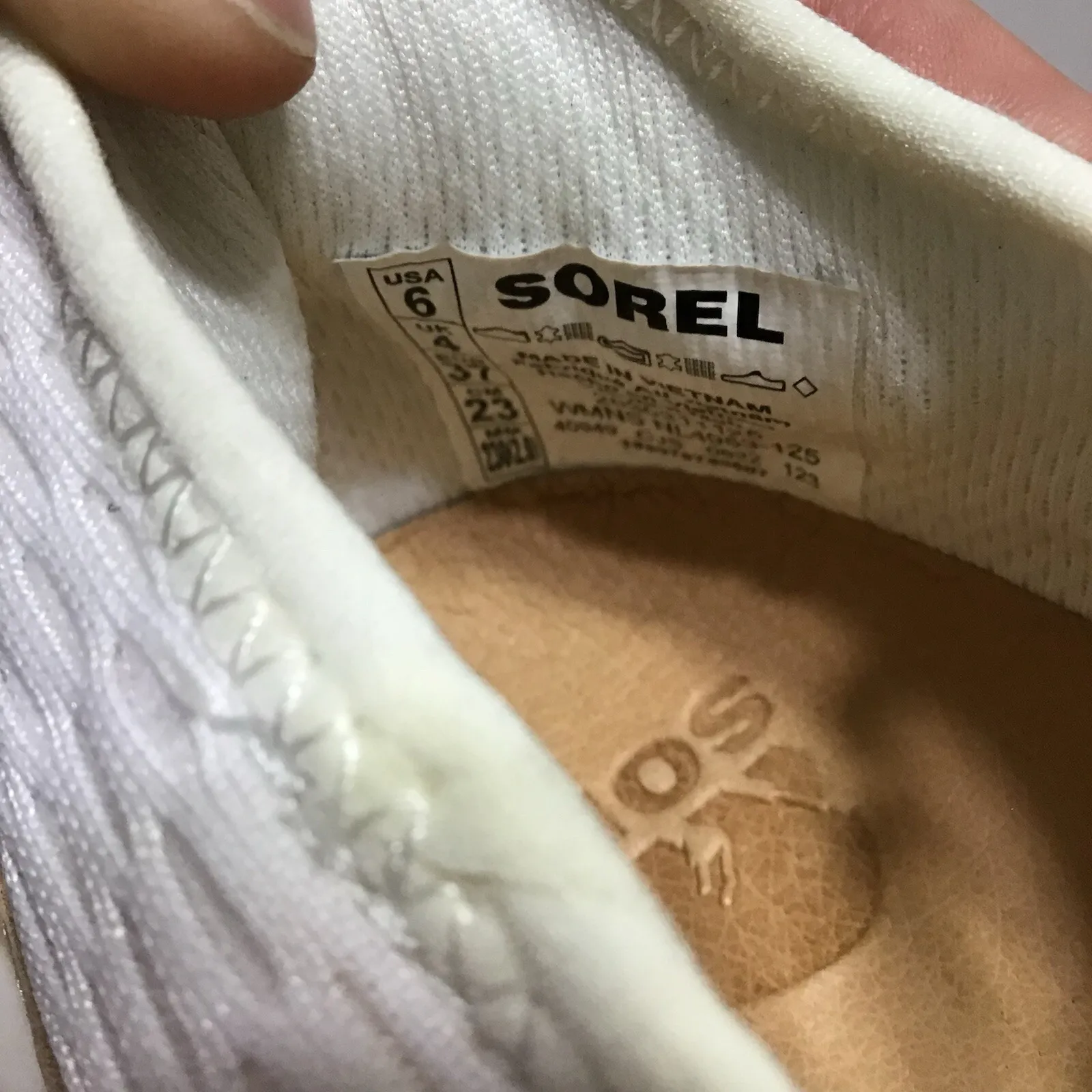 Sorel‎ Women's Kinetic Impact II Lace Sneaker - Sea Salt, Radiation - Size 6 - Image 7