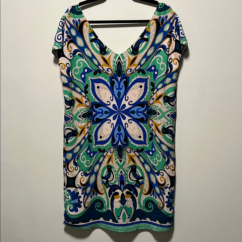 MAEVE Anthropologie Folksong Shift Dress Bird Print Boho, Size M - Image 3