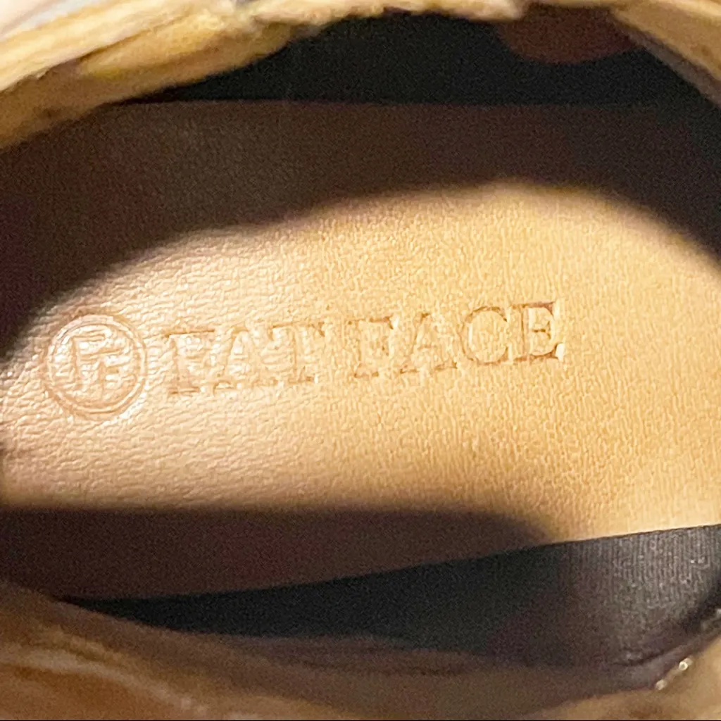 Fat Face Womens Size 38 Brown Leather Heeled‎ Ankle Boots - Image 6