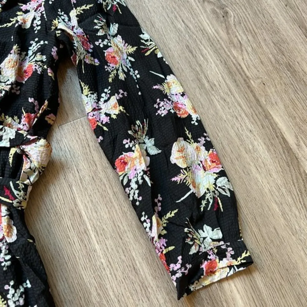 Rebecca Taylor 100% Silk Floral Belted A-Line Dress Size 8 NWOT - Image 5