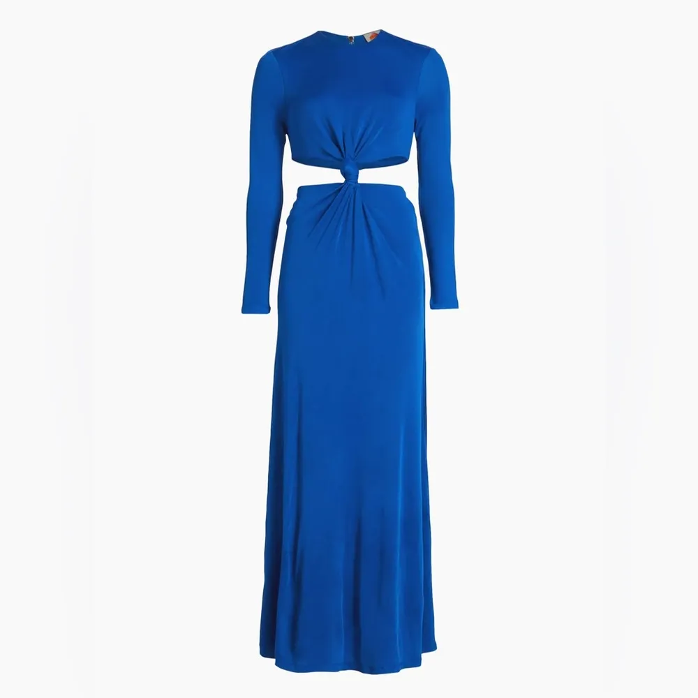 Farm Rio Knotted Cut-Out Maxi Dress, Blue, SZ Large, $349 - Image 2