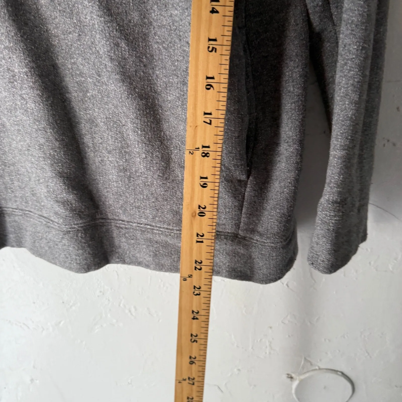 J Crew Gray Cowl Neck Sweatshirt Pullover Women Size S Cotton Wool Miniamlist - Image 4