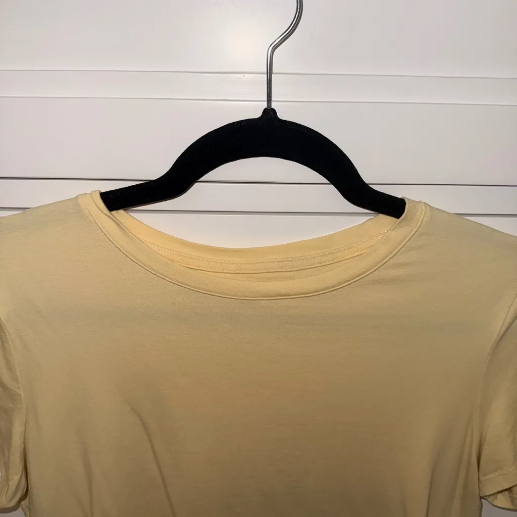 Primark Light Yellow Short Sleeve Tee - Image 5
