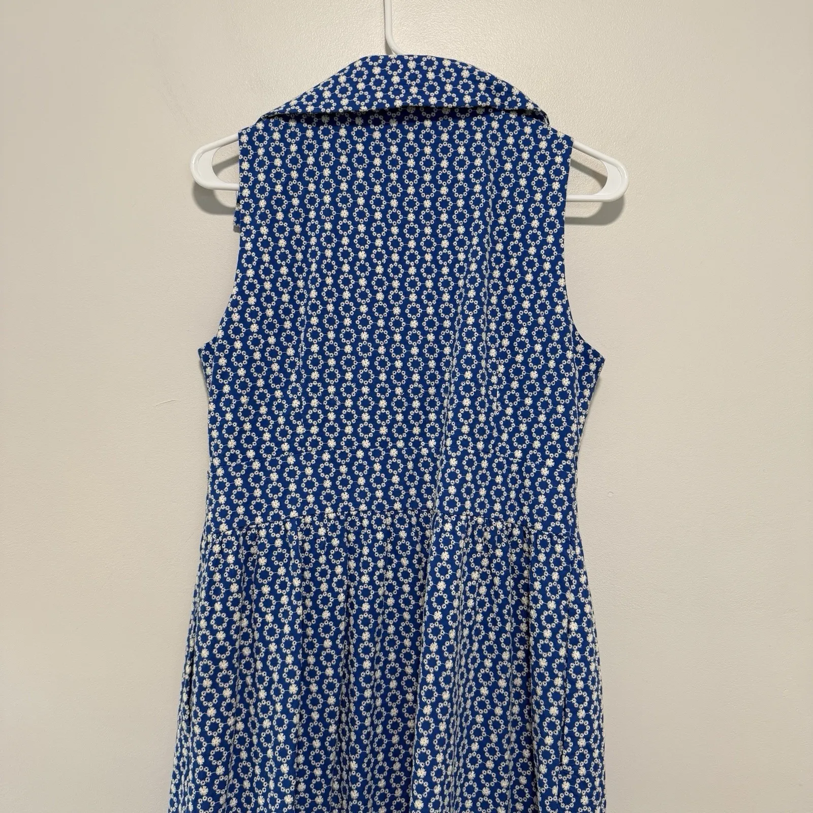 Tuckernuck Pomander Place Blue Eyelet Sleeveless Noelle Maxi Dress Size Small - Image 11