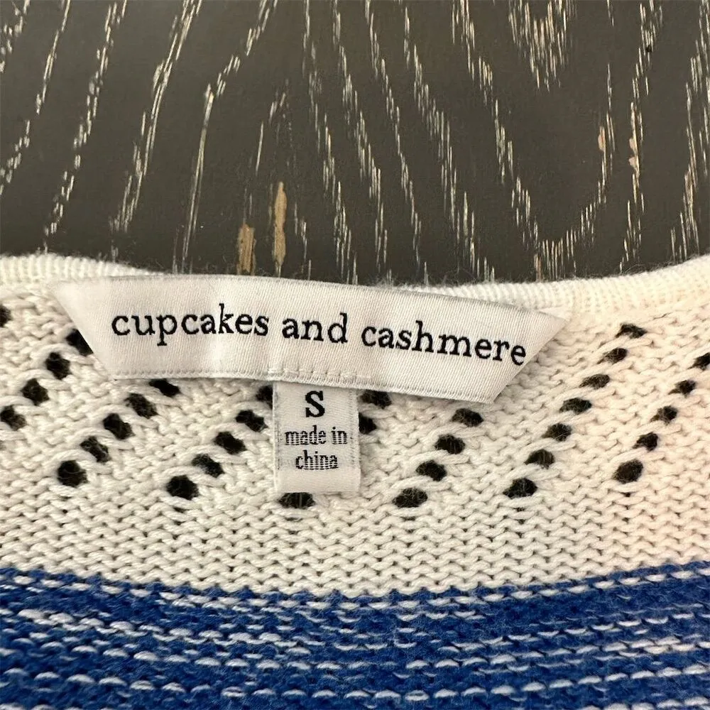 Cupcakes and Cashmere Women's Striped Tunic Top S Multicolor Tasseled - Image 8