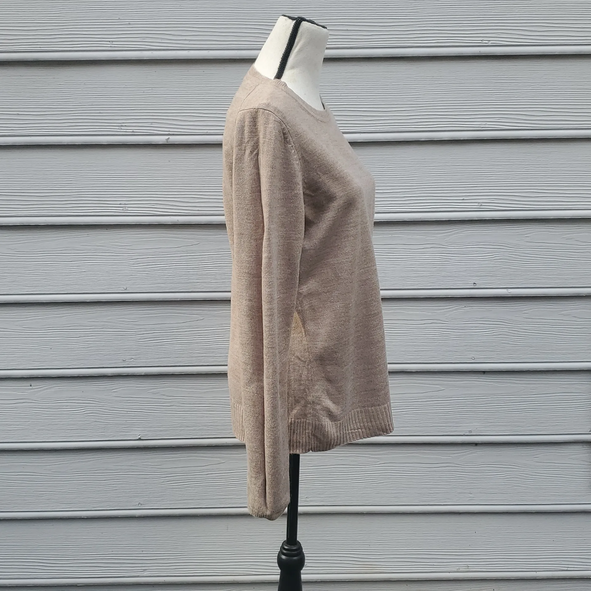 Debbie Morgan Oversized Crewneck Sweater Brown - Image 3