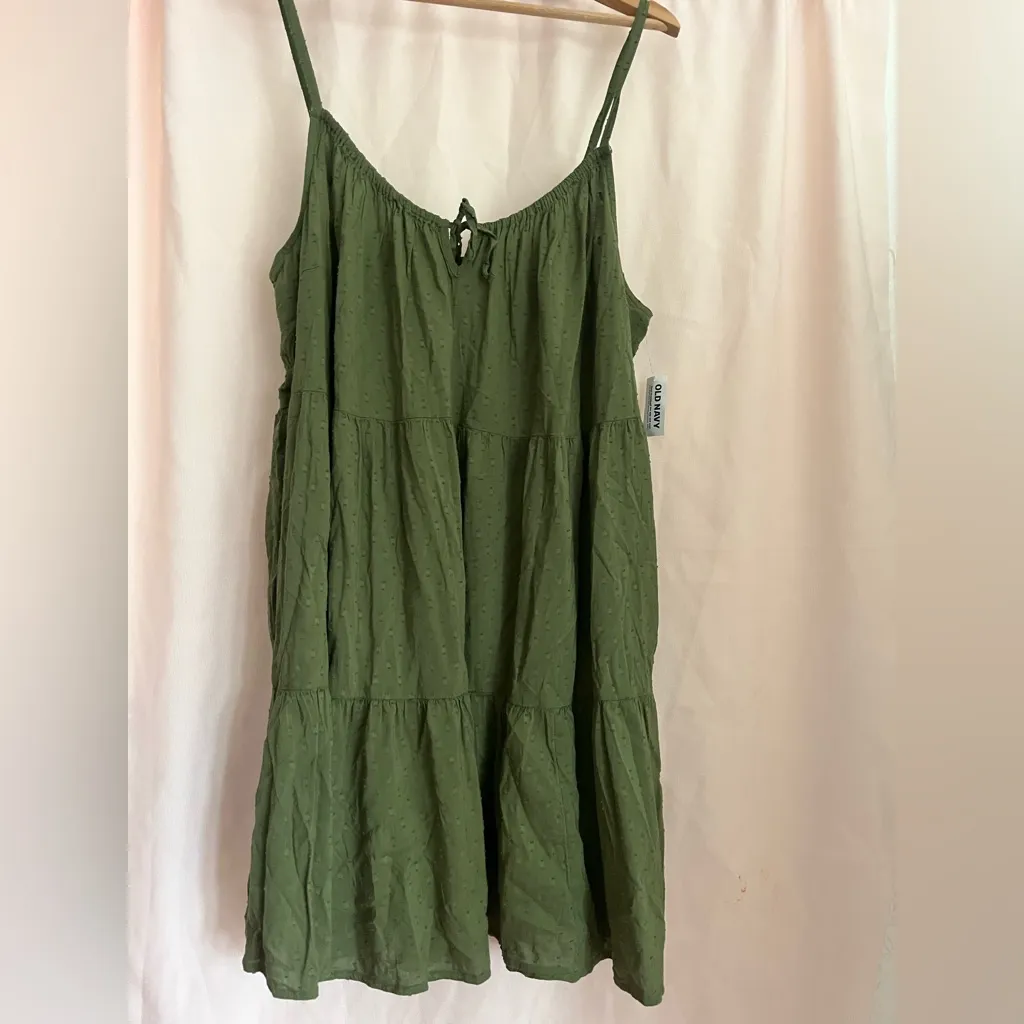 Old Navy Green Midi Dress - Image 5