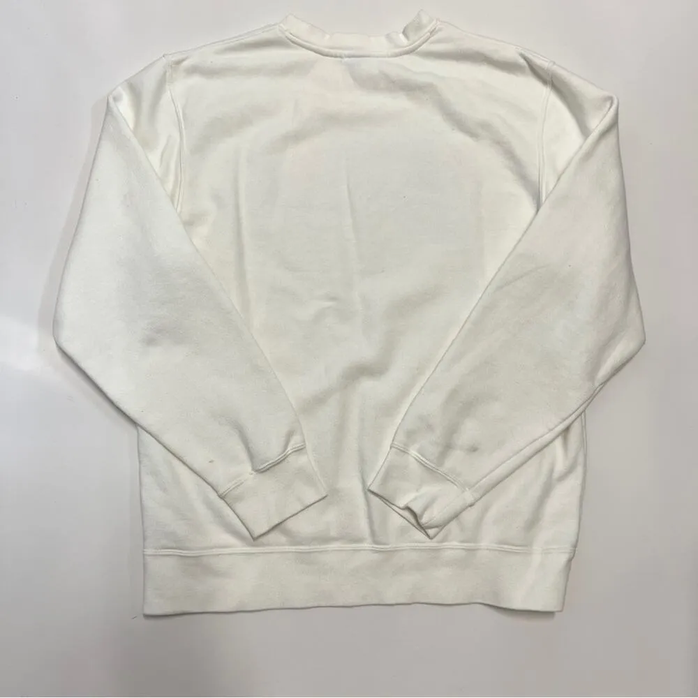 Funboy Varsity Crew Sweatshirt in White Size M - Image 3