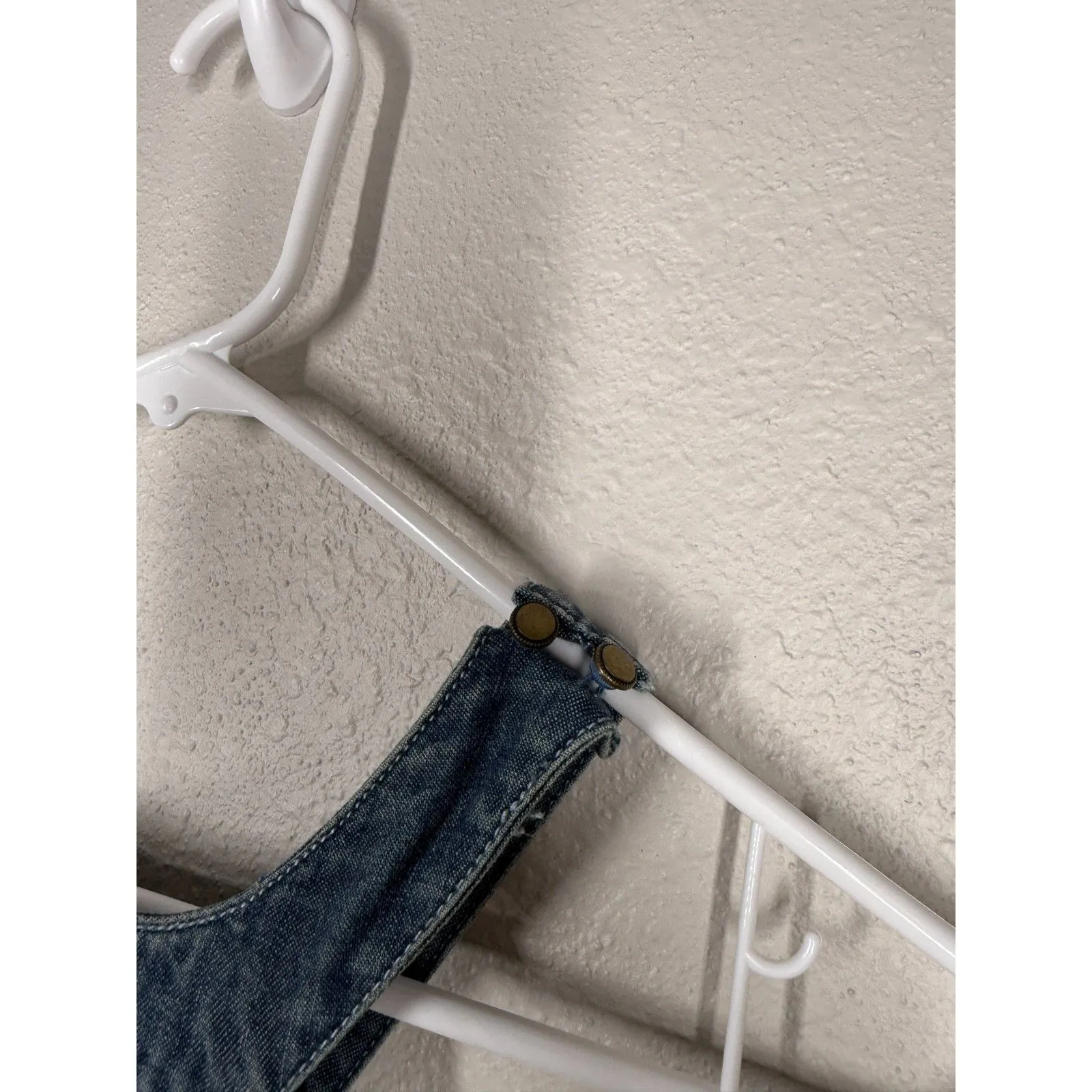 Pilcro Denim Jumpsuit Sz 2p Wide Leg Crop Boho High Neck Modest Rodeo Western - Image 4