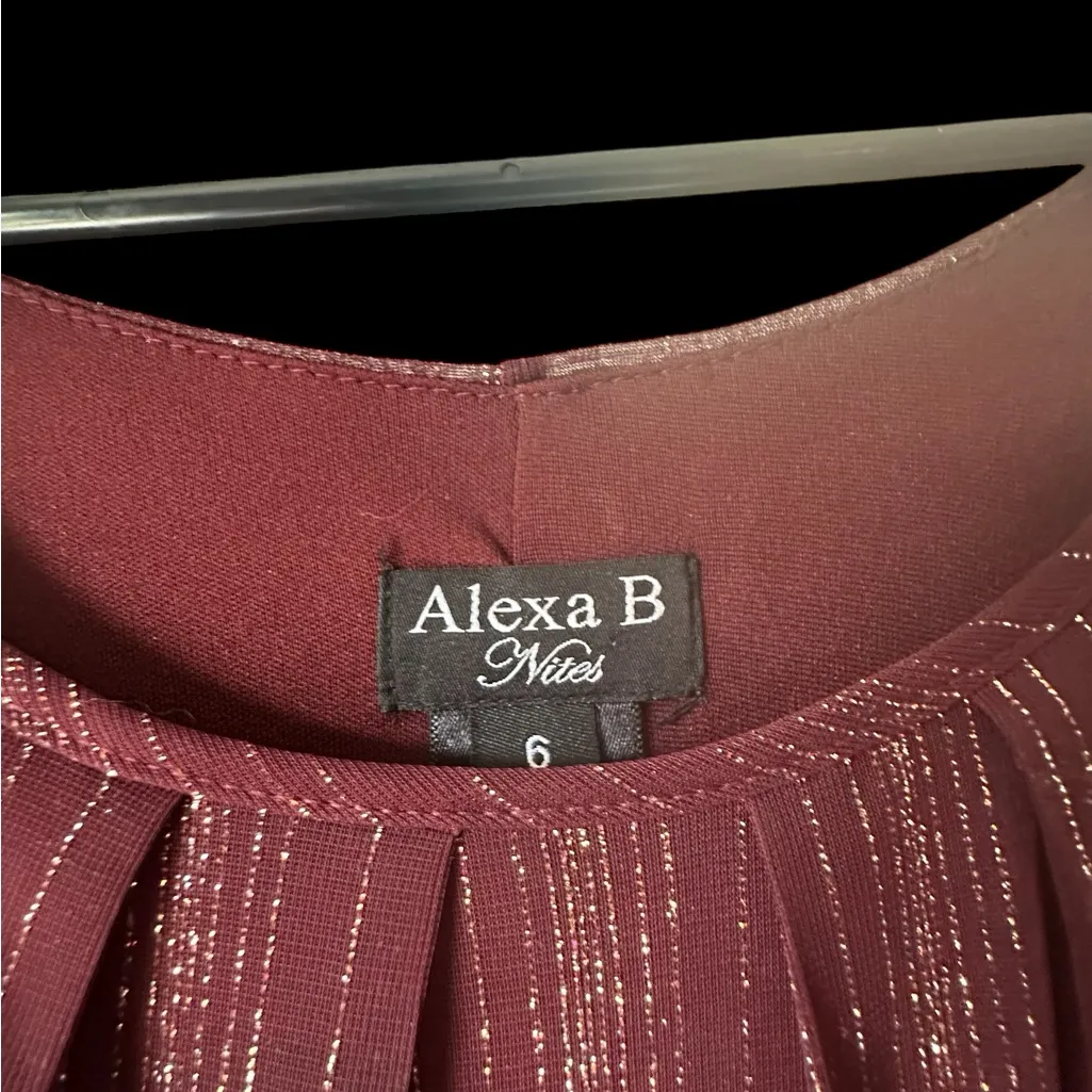 Glamorous Plum Maxi Dress Pink Size 6 - Image 4