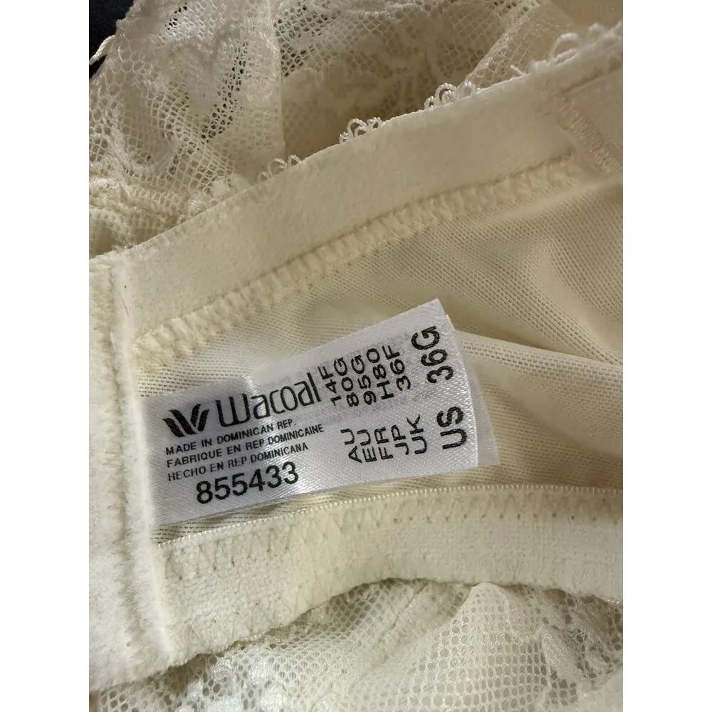 Wacoal Lifted In Luxury Underwire Bra Ivory Womens 36G - Image 2