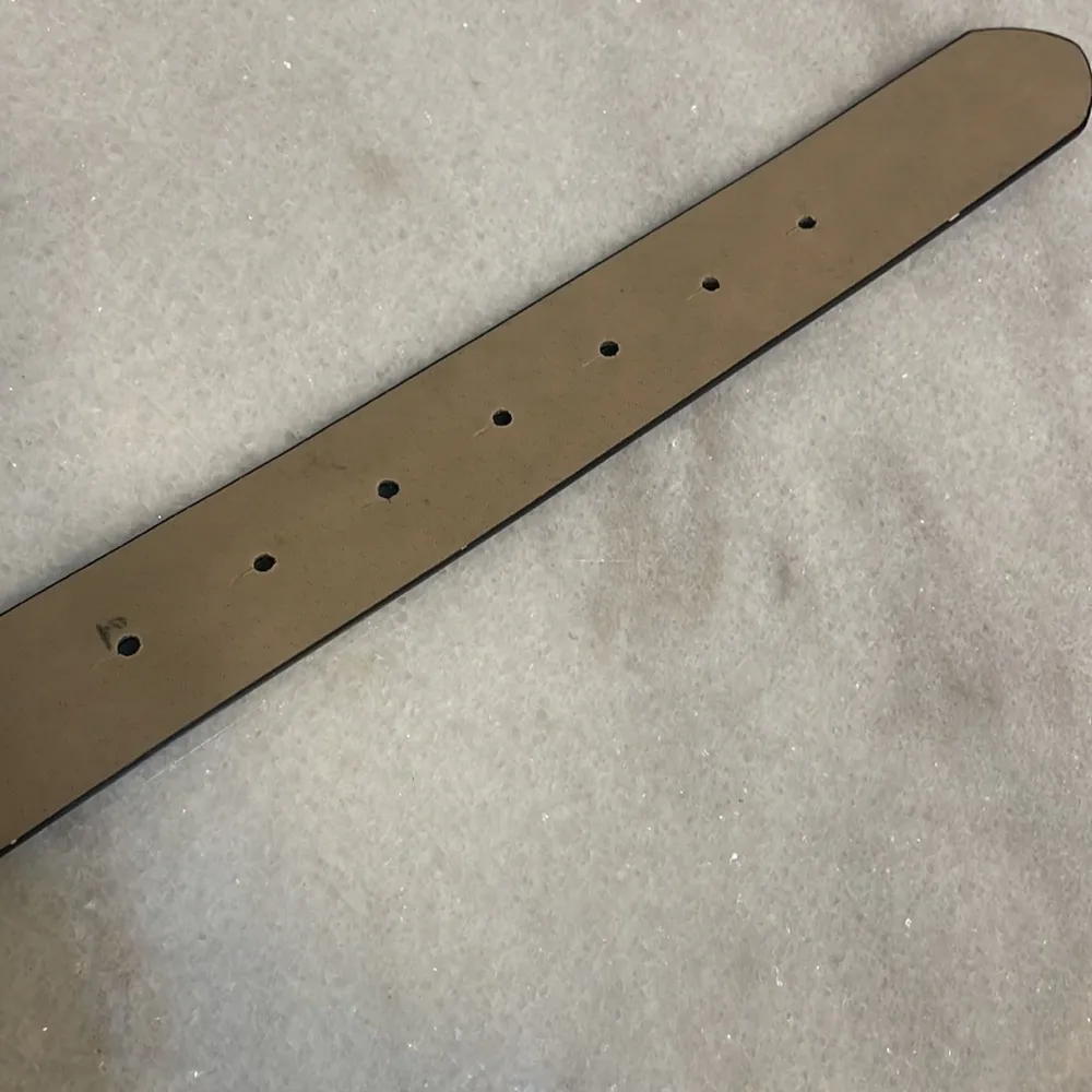 Wild fable belt double hearts silver buckle black faux leather accessory New XS - Image 7