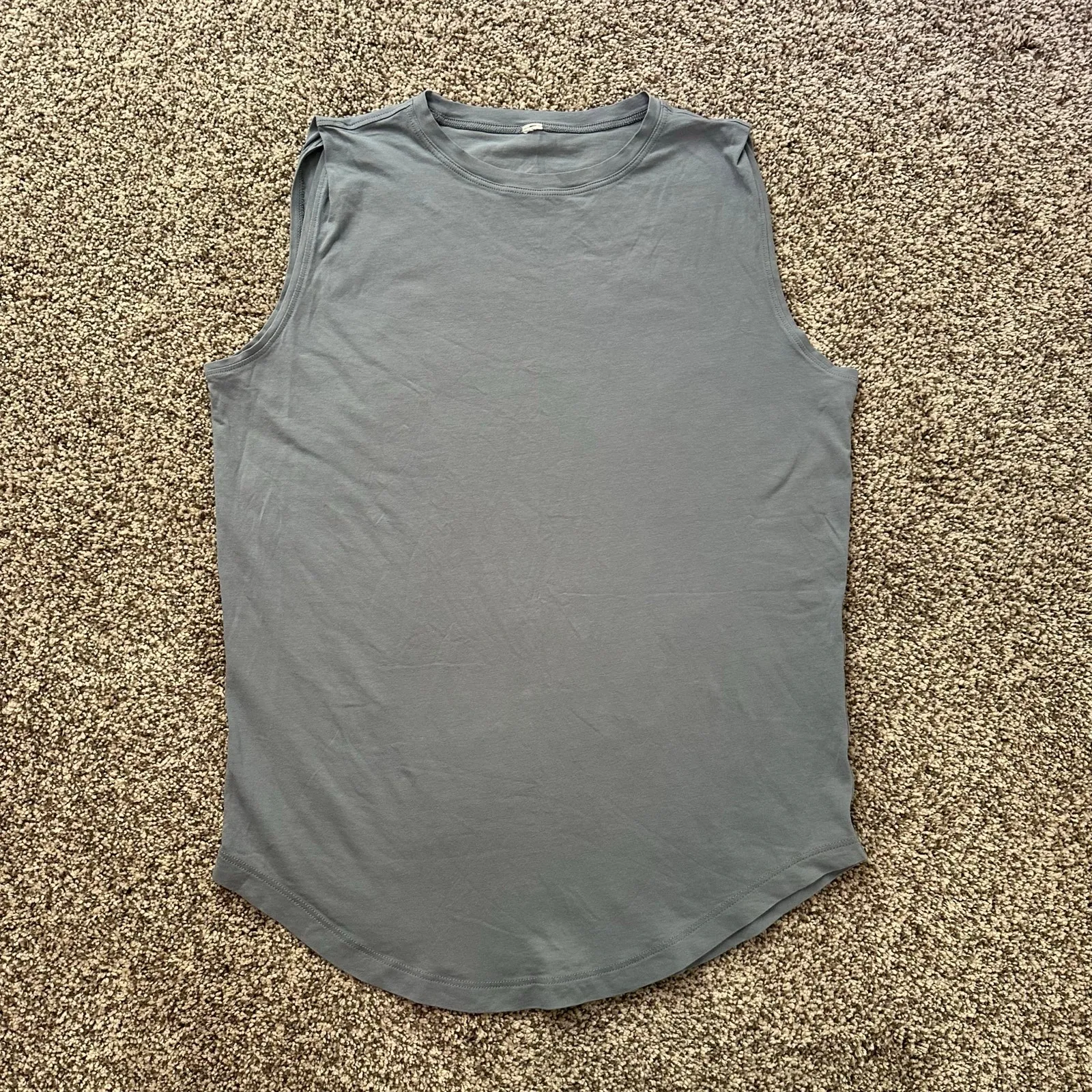 Lululemon dusty blue cotton tank top - Image 6