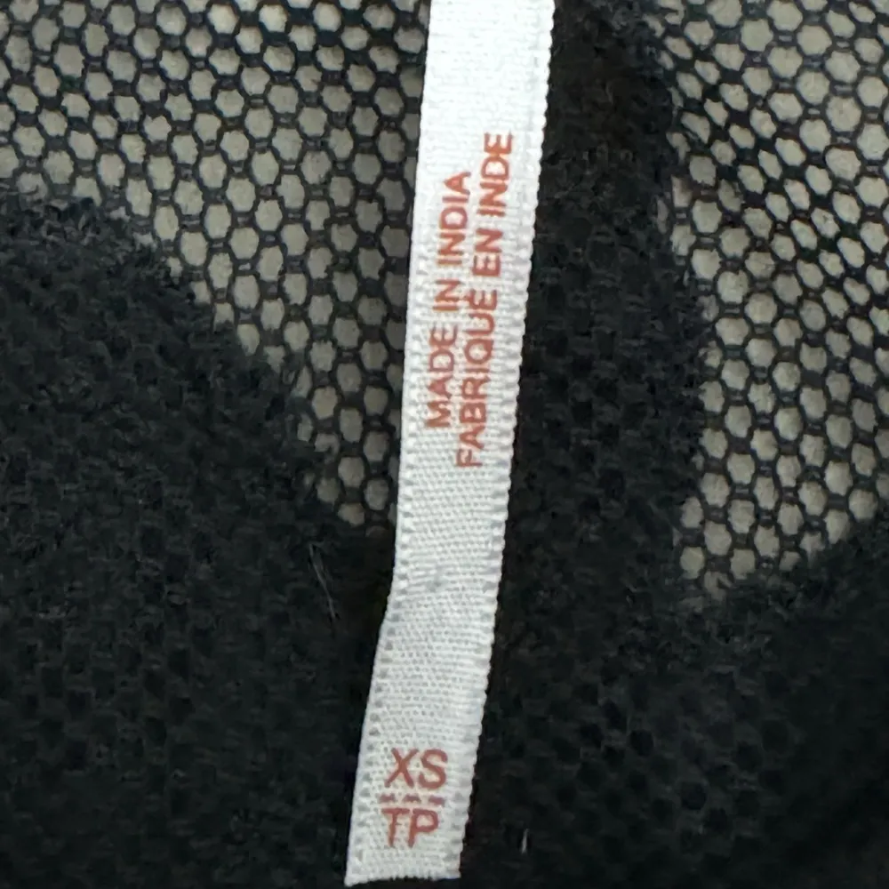 FREE PEOPLE Linen Blend Sleeveless Blouse Tank Top Embroidered Lace Womens Sz XS - Image 9