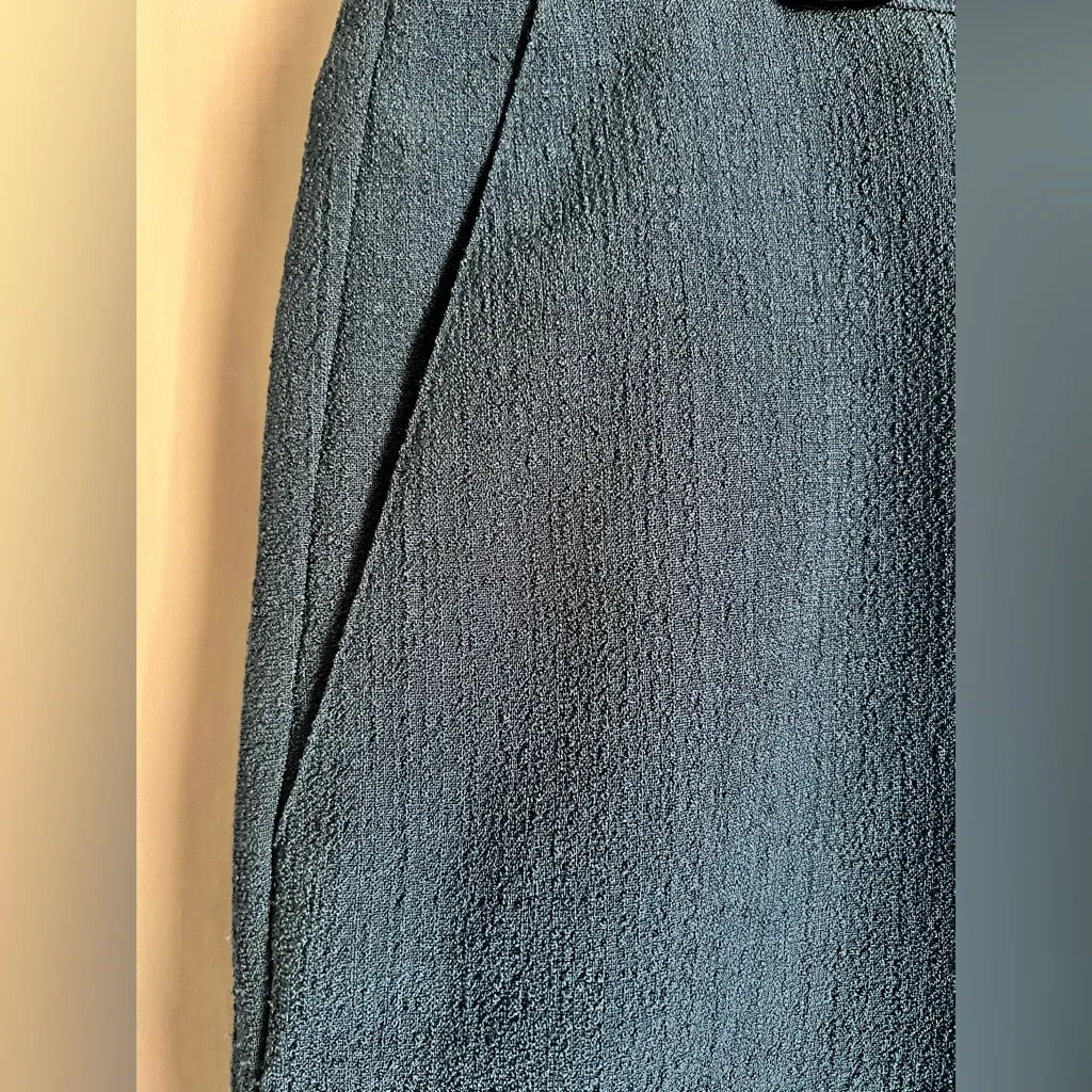 Alfred Dunner Navy Blue Textured 2 Piece Pantsuit Size 14 - Image 10