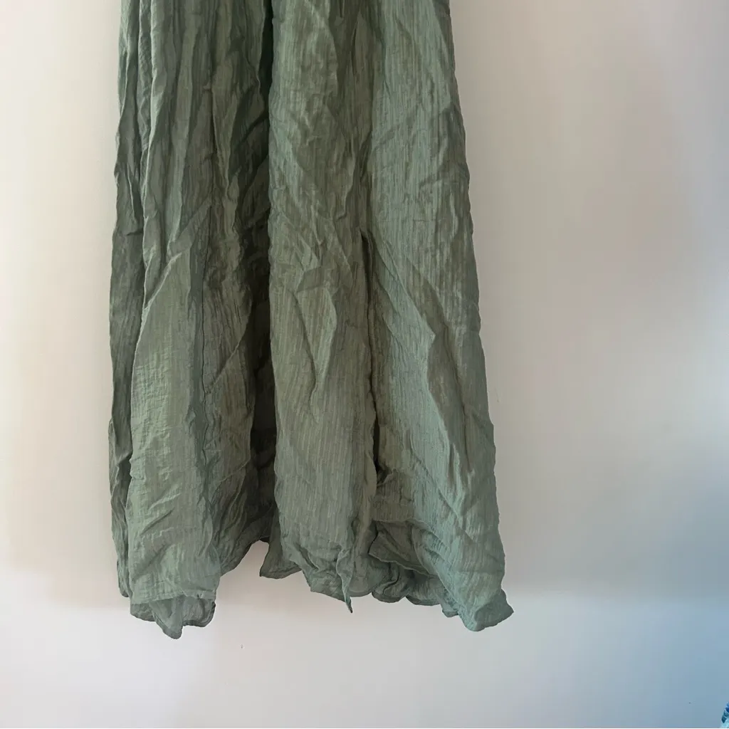 ASTR Wedelia Fit & Flare Sage Farmhouse Cottagecore Midi Dress Size L - Image 6
