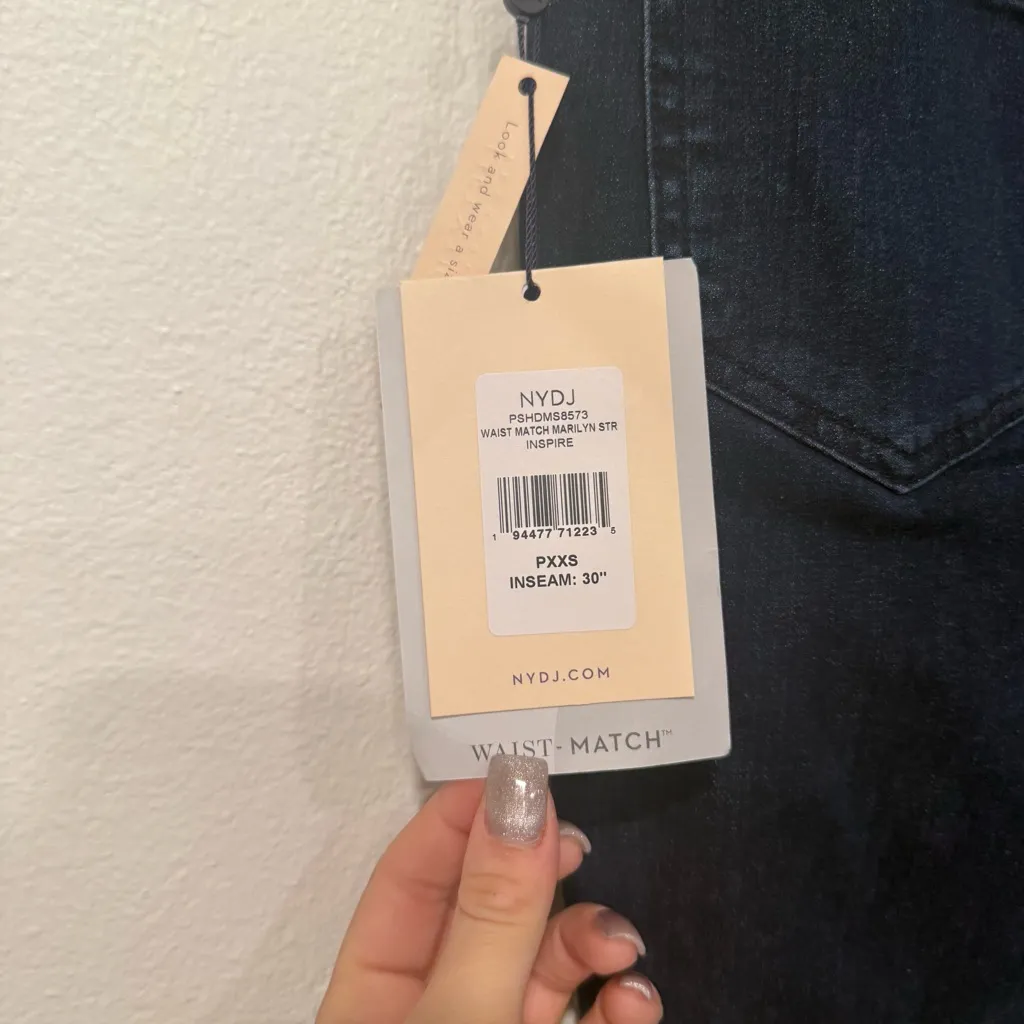 NYDJ Waist Match Marilyn Straight Jeans in Inspire PXXS - Image 9