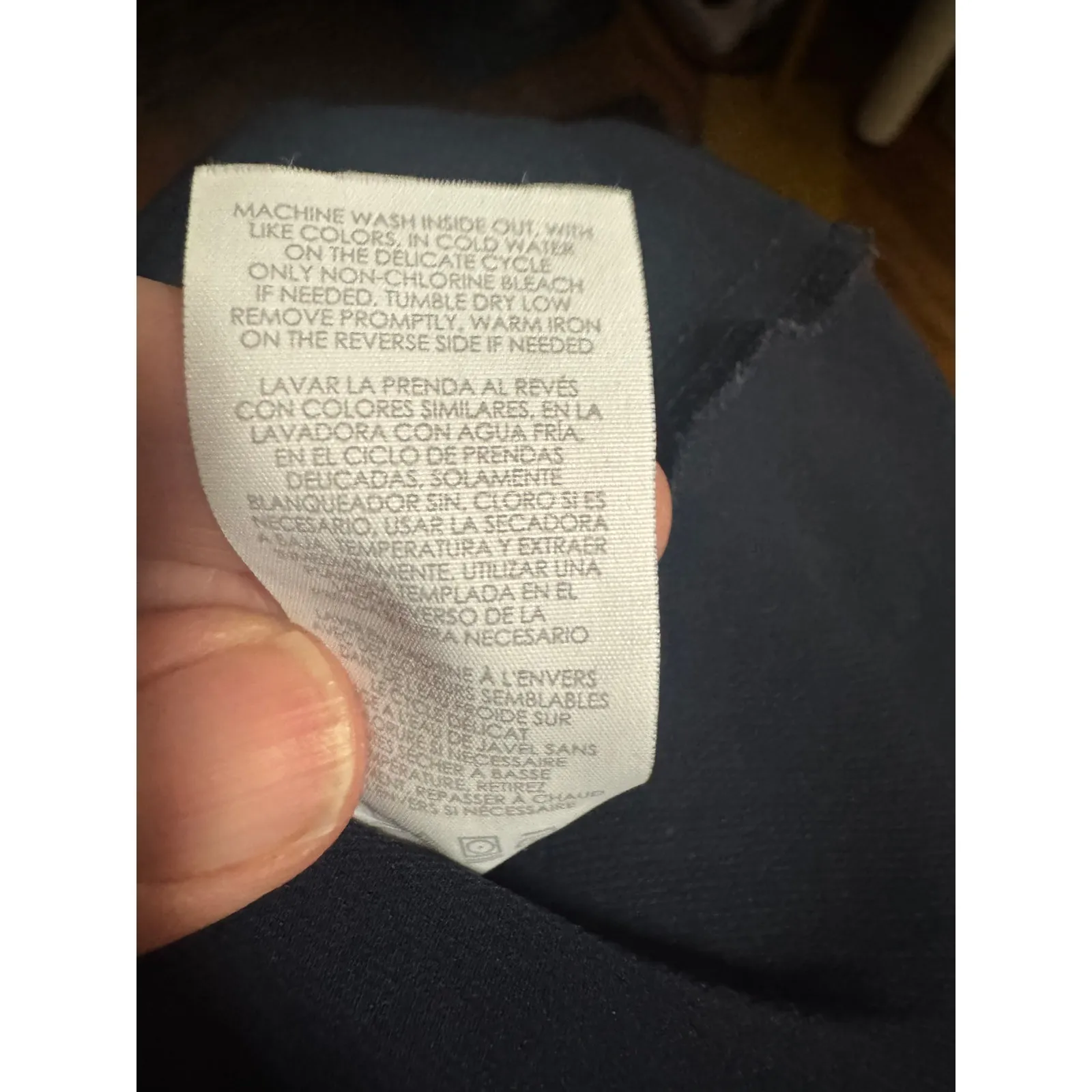 Cabi Lace-Trim Cami Slip in Deep Navy Blue and Black Lace Trim (M) - Image 7