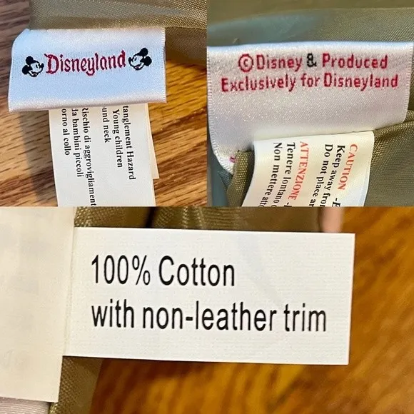 Disneyland | Khaki Green and Pink Tinker Bell Tote Bag - Image 3