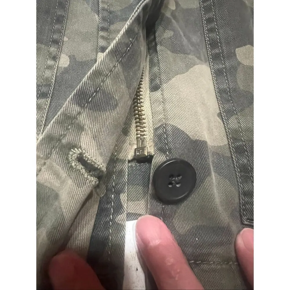 Lucky Brand hooded utility jacket Green Camo  Sz S NWT - Image 8