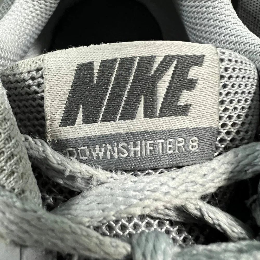 Nike US 6.5 Downshifter 8 Womens Gray White Running Sneaker Shoes AQ4180-002 - Image 9