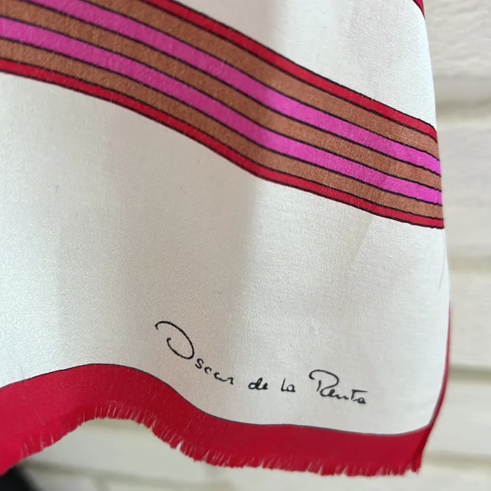Oscar de la renta silk scarf - Image 3