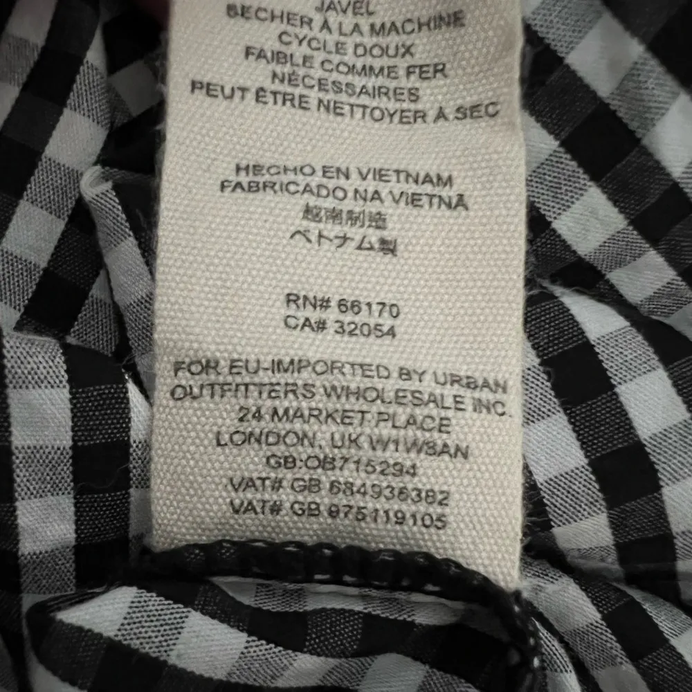 Free People Take it Easy Gingham Halter | Black/White | Small - Image 7