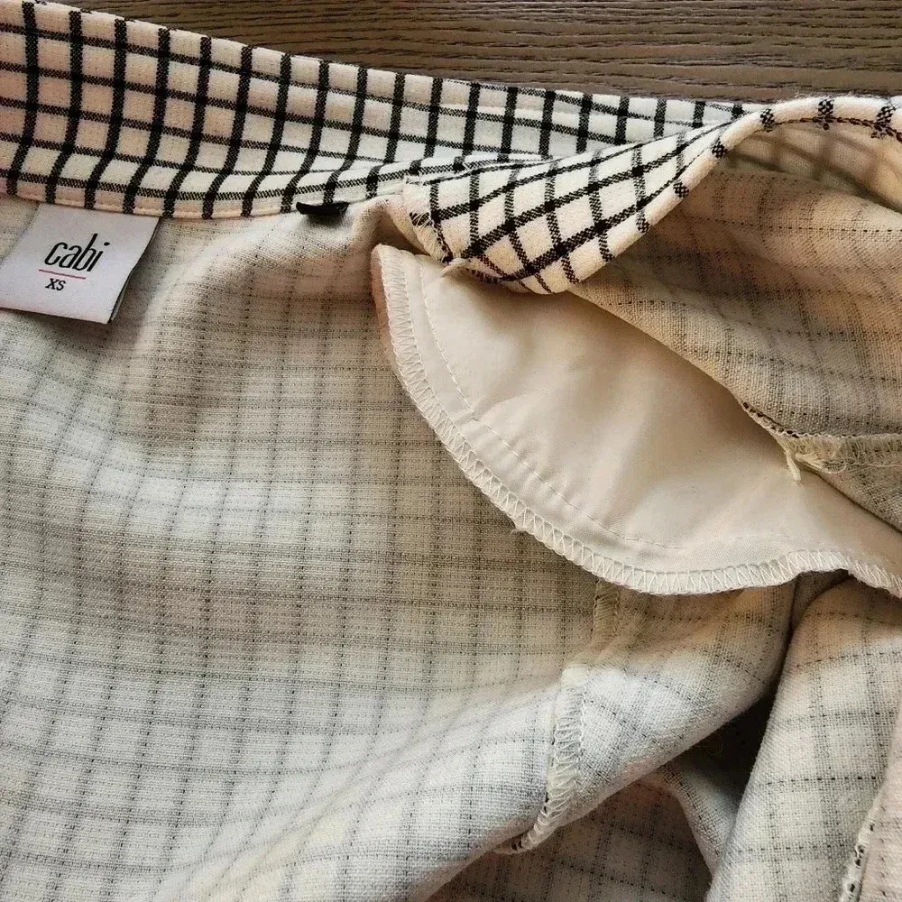CAbi women's Windowpane Jacket Black and White XSmall Checkered - Image 14