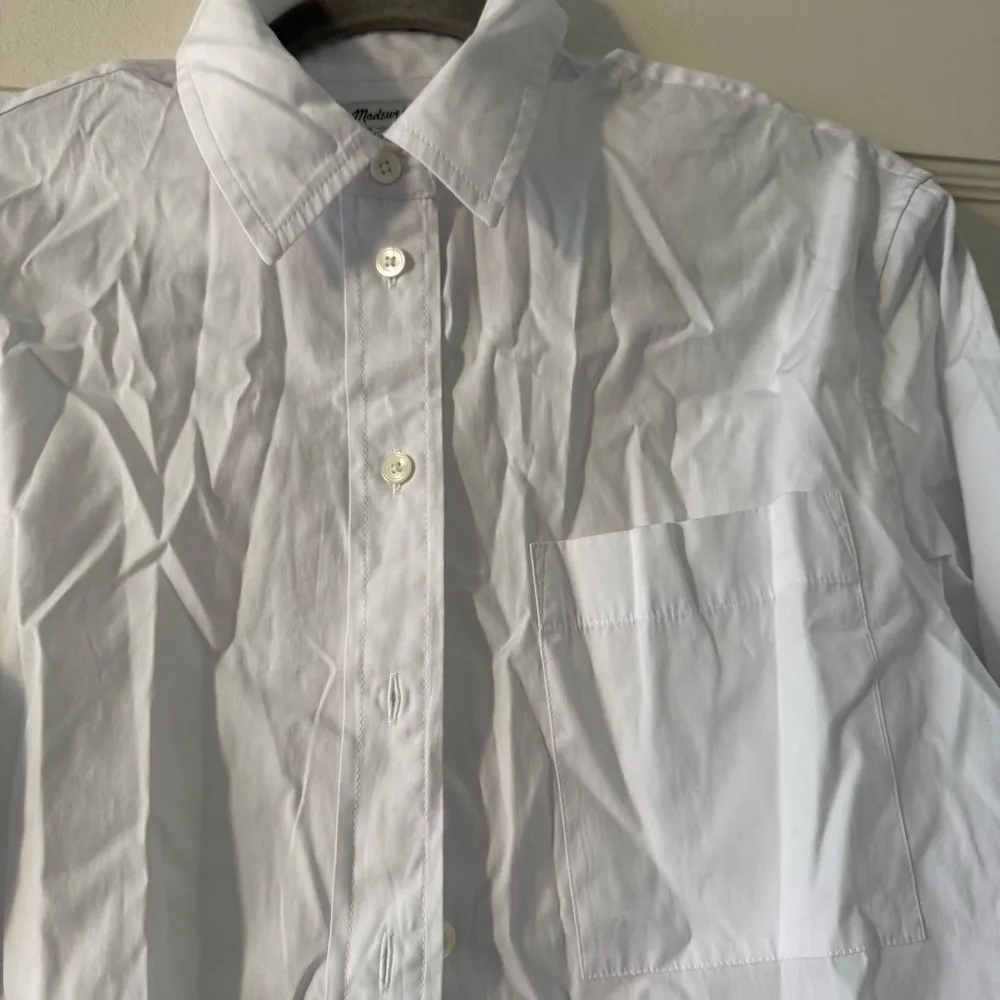 Madewell Relaxed Button-Up Shirt in Eyelet White Size XSmall 100% Cotton NWT - Image 7