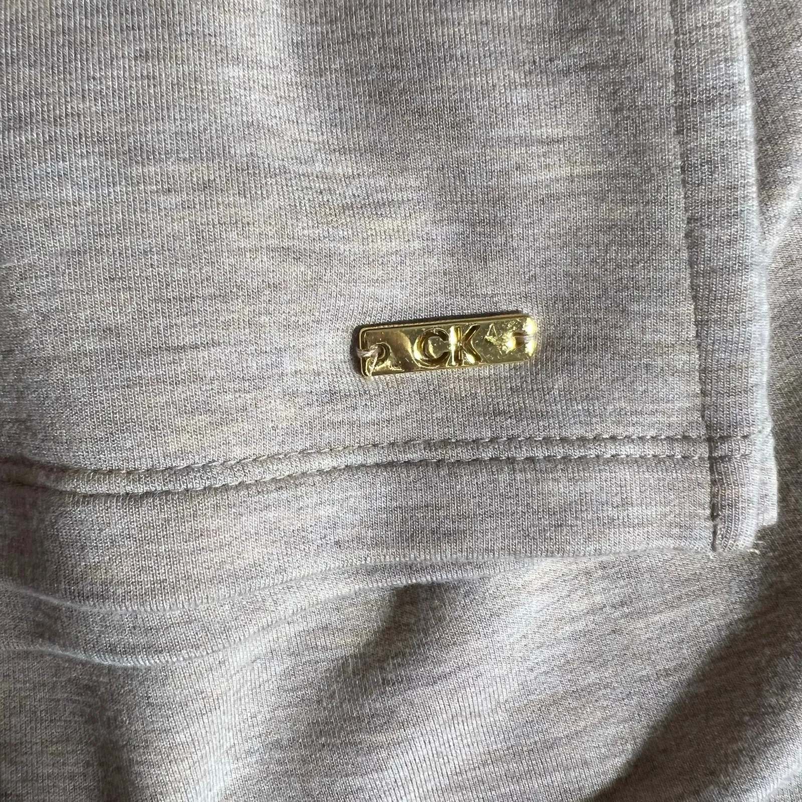 Calvin Klein Womens Blouson Dress Pullover Elastic Waist Boat Neck Beige Medium - Image 6