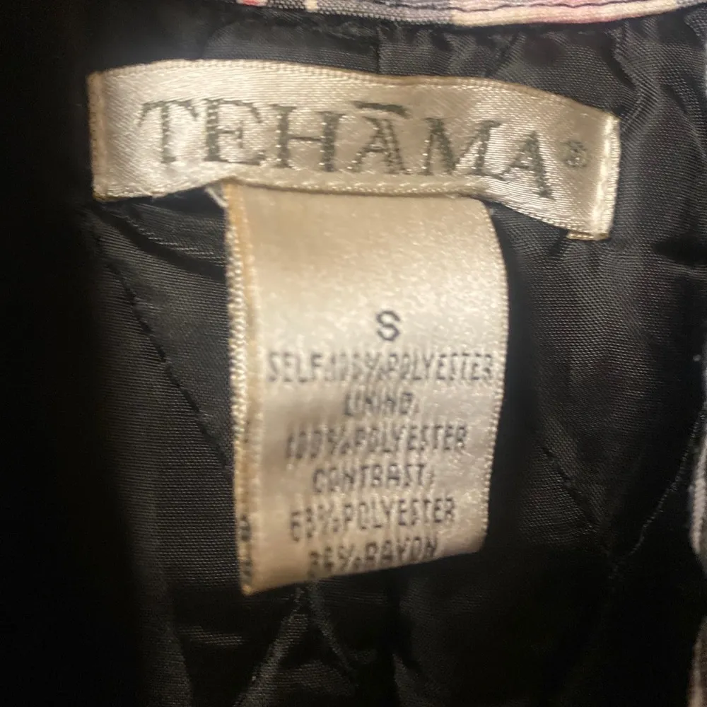 Tehama Womens Sleeveless Quilted Vest S Black with plaid accent Hikin… - Image 2