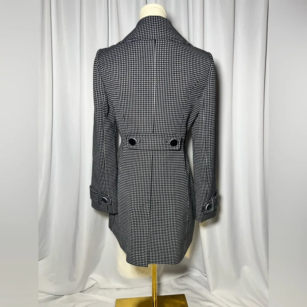 Halogen  Blazer style white and black trench jacket | S - Image 3